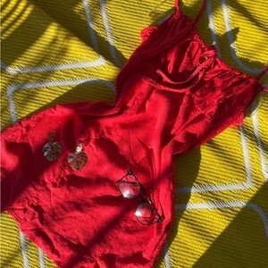 Elegant Red Women's Dress